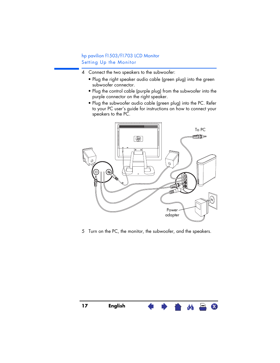 HP Pavilion f1503 15 inch Flat Panel Monitor User Manual | Page 17 / 56