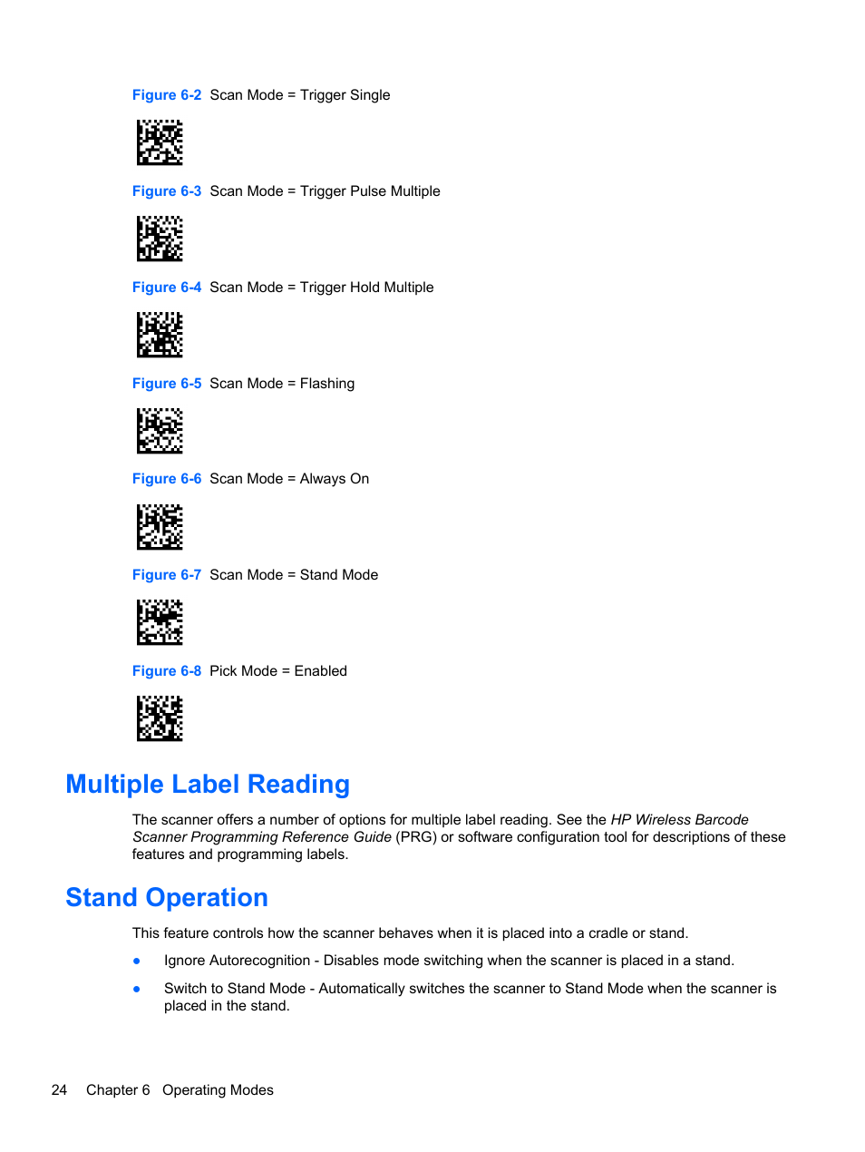 Multiple label reading, Stand operation, Multiple label reading stand operation | HP RP7 Retail System Model 7100 User Manual | Page 30 / 41