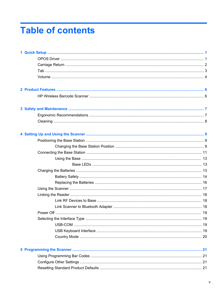 HP RP7 Retail System Model 7100 User Manual | Page 5 / 41