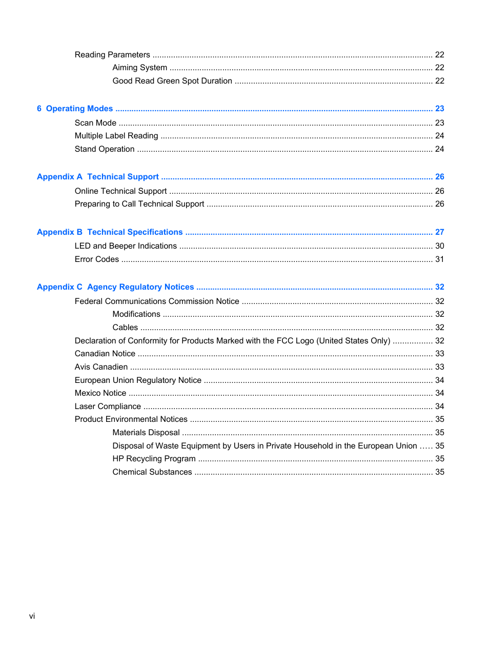HP RP7 Retail System Model 7100 User Manual | Page 6 / 41
