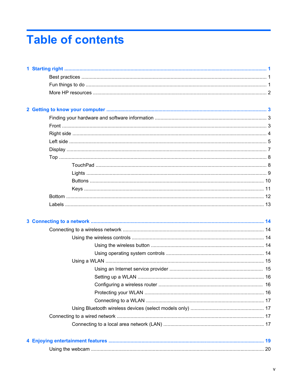 HP 245 G1 Notebook PC User Manual | Page 5 / 89
