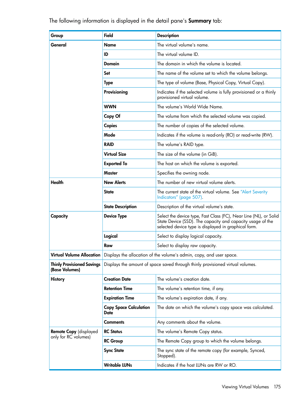 HP 3PAR Operating System Software User Manual | Page 175 / 526