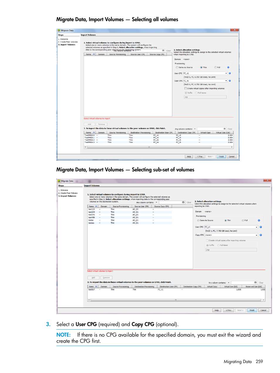 HP 3PAR Operating System Software User Manual | Page 259 / 526