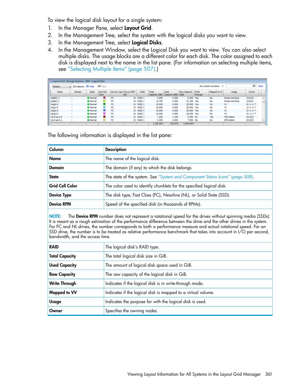 HP 3PAR Operating System Software User Manual | Page 361 / 526