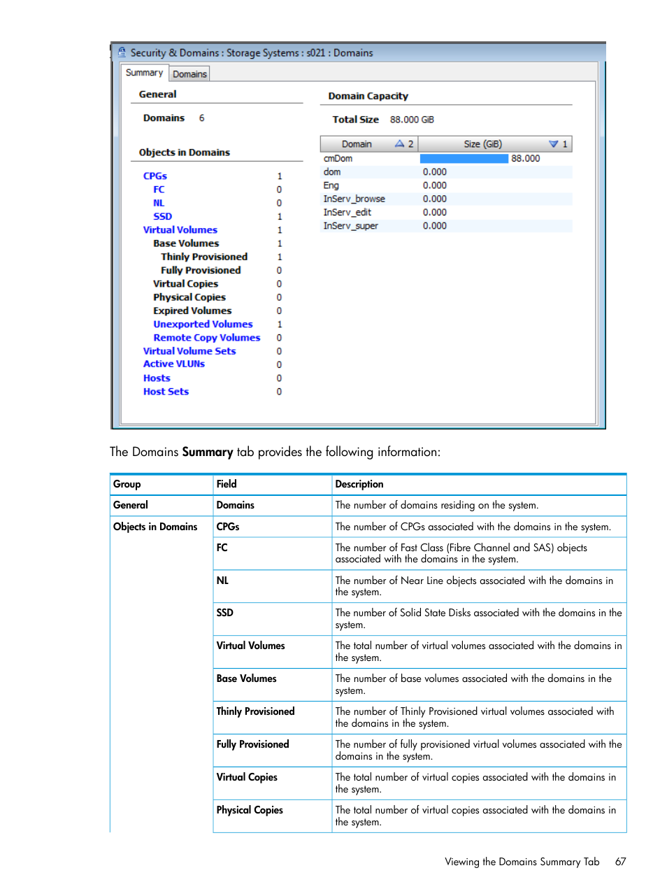 HP 3PAR Operating System Software User Manual | Page 67 / 526