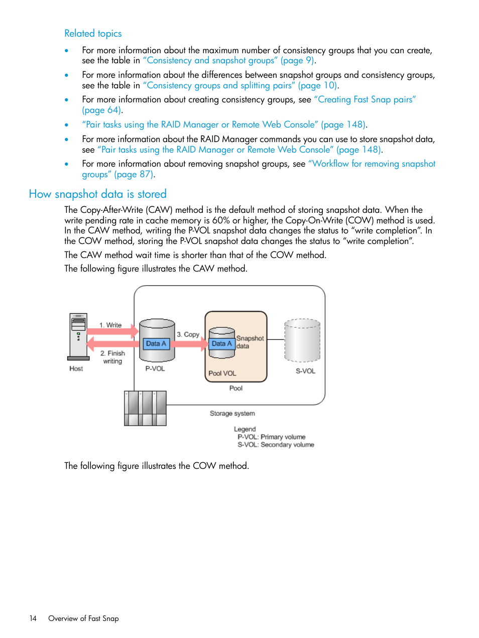 How snapshot data is stored | HP XP7 Storage User Manual | Page 14 / 197