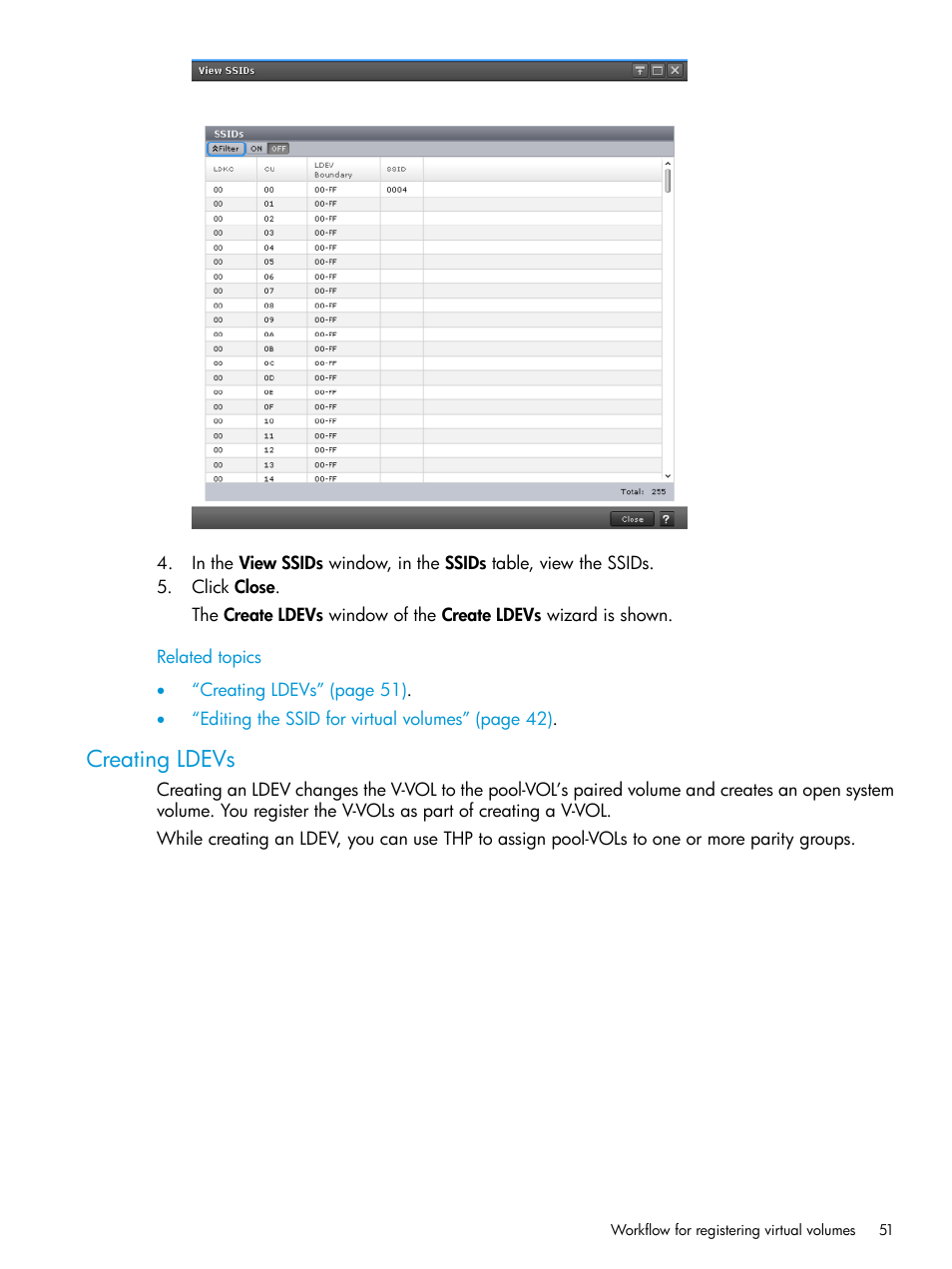 Creating ldevs | HP XP7 Storage User Manual | Page 51 / 197