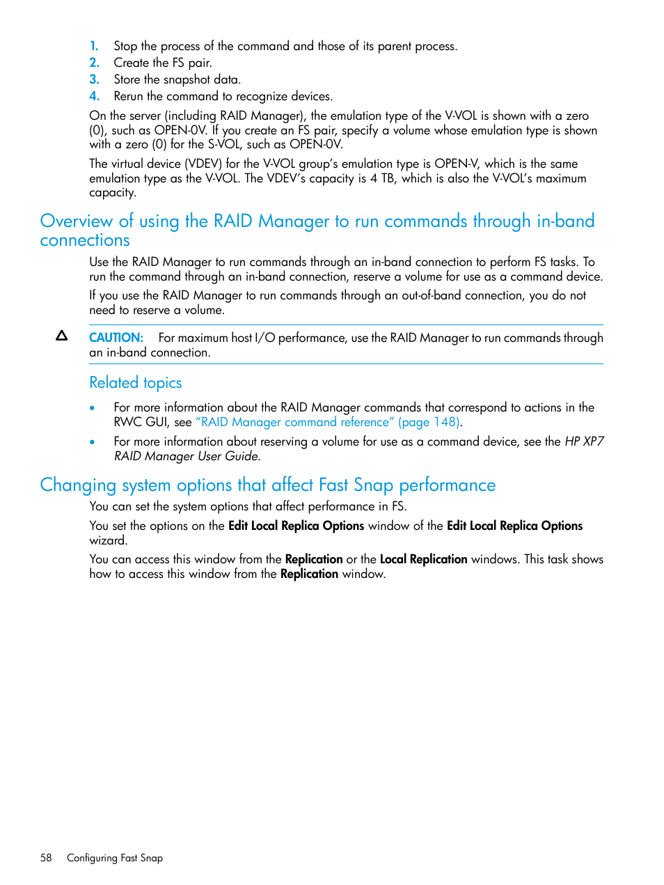 Related topics | HP XP7 Storage User Manual | Page 58 / 197