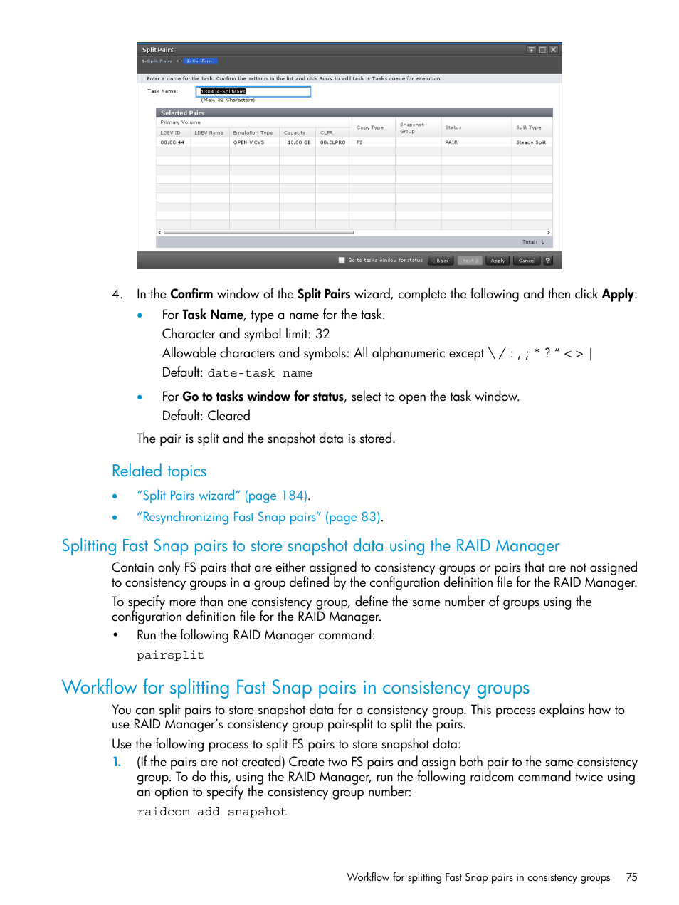 Related topics | HP XP7 Storage User Manual | Page 75 / 197