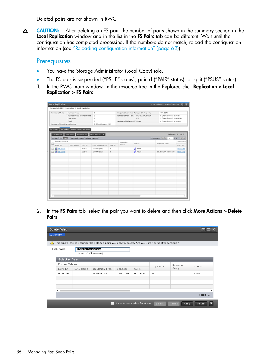 Prerequisites | HP XP7 Storage User Manual | Page 86 / 197