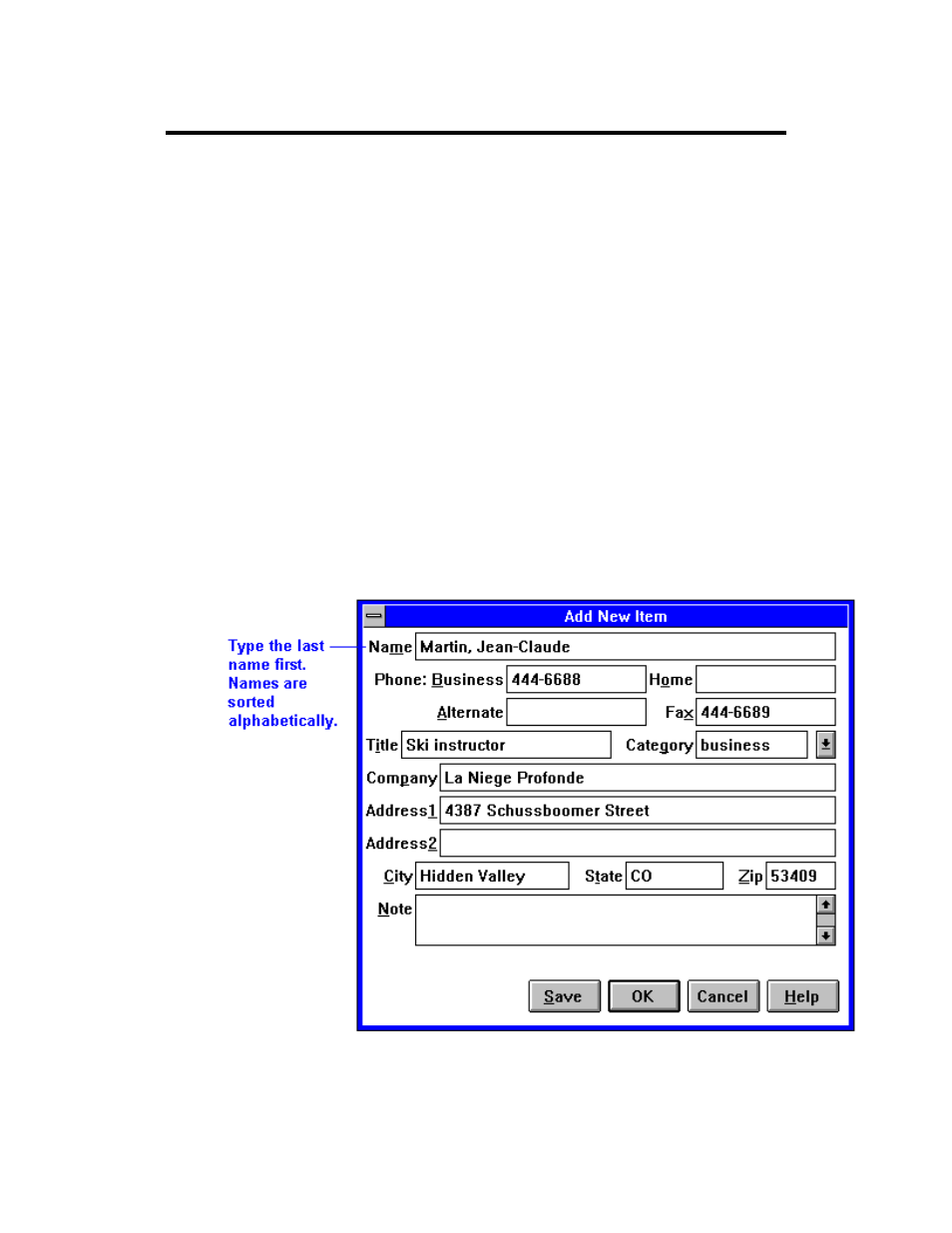 Listing people in phone book | HP OmniBook 800 Notebook PC User Manual | Page 41 / 67