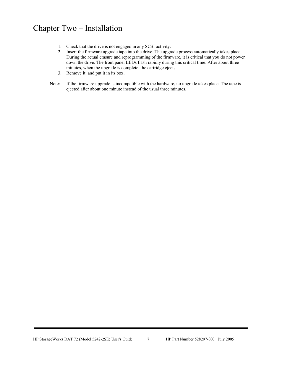 Chapter two – installation | HP NonStop G-Series User Manual | Page 11 / 43