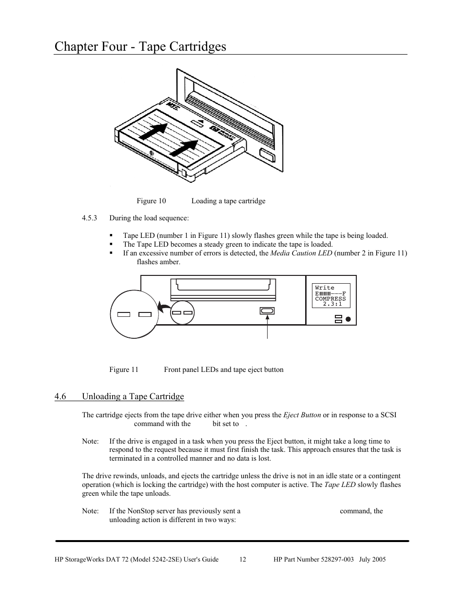 Chapter four - tape cartridges | HP NonStop G-Series User Manual | Page 16 / 43