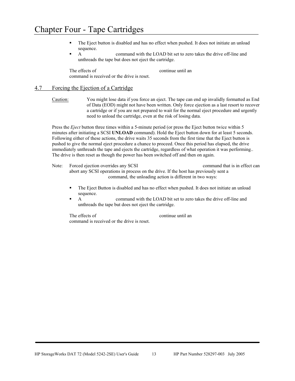 Chapter four - tape cartridges | HP NonStop G-Series User Manual | Page 17 / 43