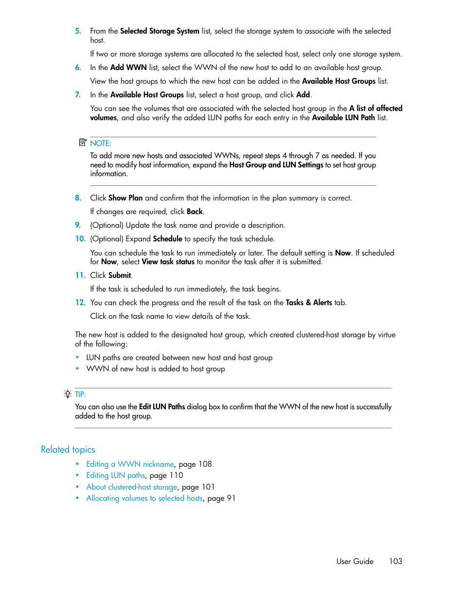 HP XP P9000 Command View Advanced Edition Software Licenses User Manual | Page 103 / 250