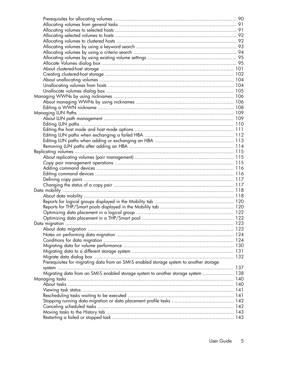 HP XP P9000 Command View Advanced Edition Software Licenses User Manual | Page 5 / 250