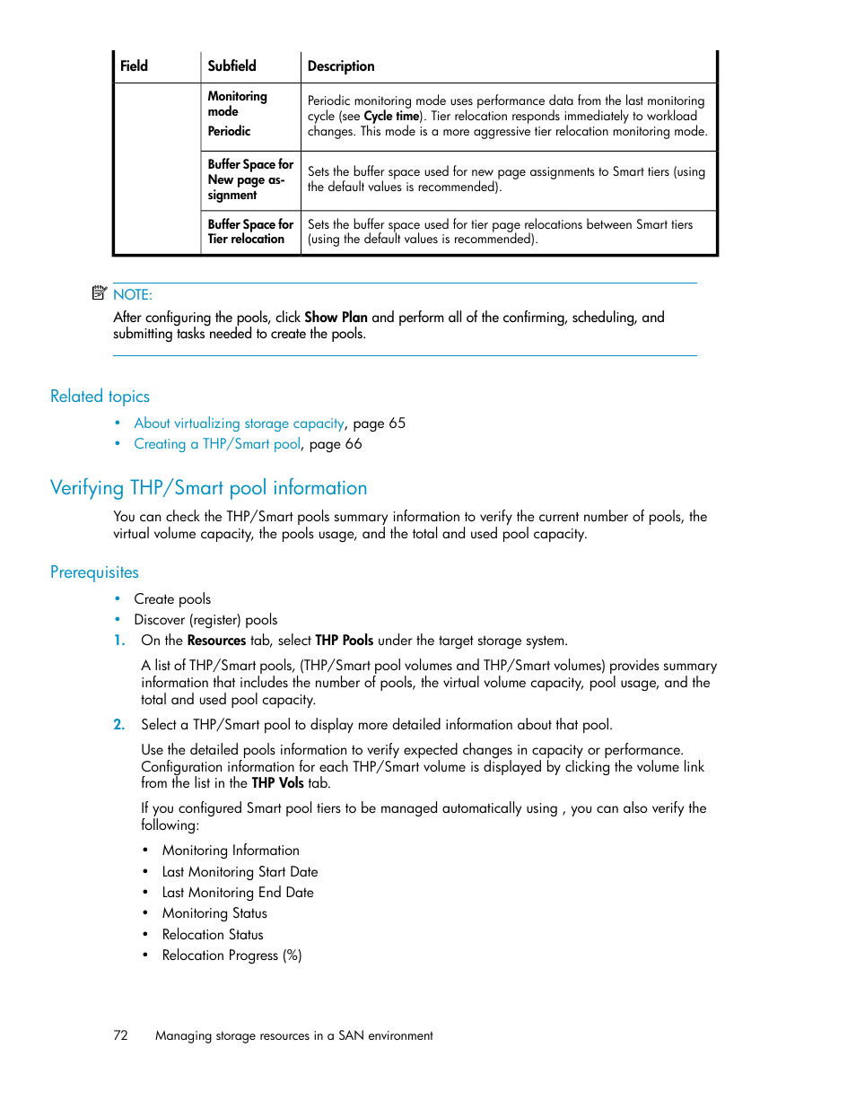 Verifying thp/smart pool information | HP XP P9000 Command View Advanced Edition Software Licenses User Manual | Page 72 / 250