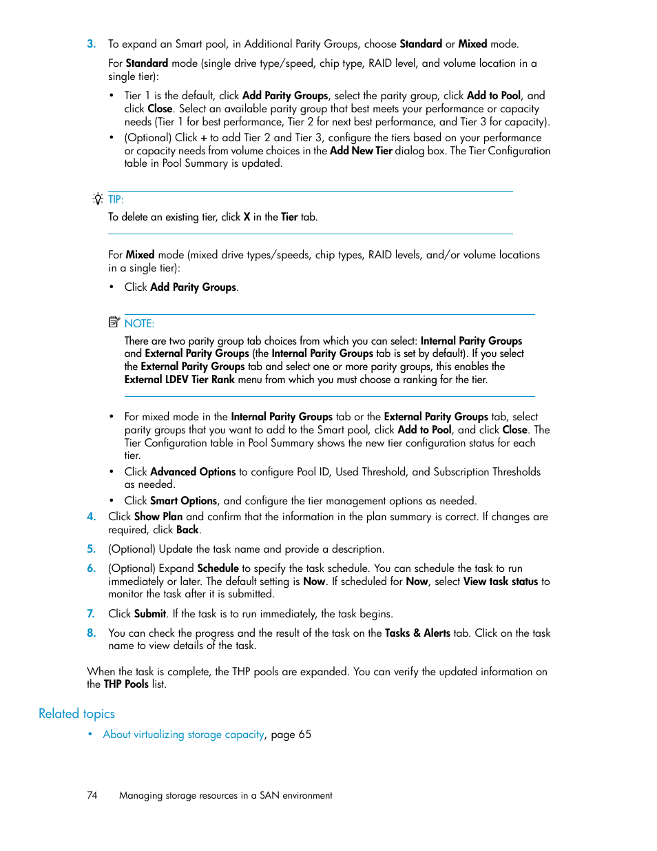HP XP P9000 Command View Advanced Edition Software Licenses User Manual | Page 74 / 250