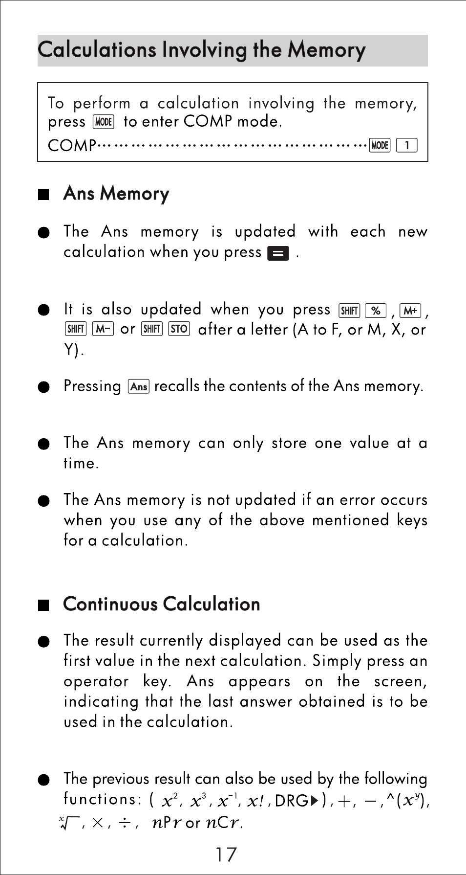 HP 10s Scientific Calculator User Manual | Page 18 / 44