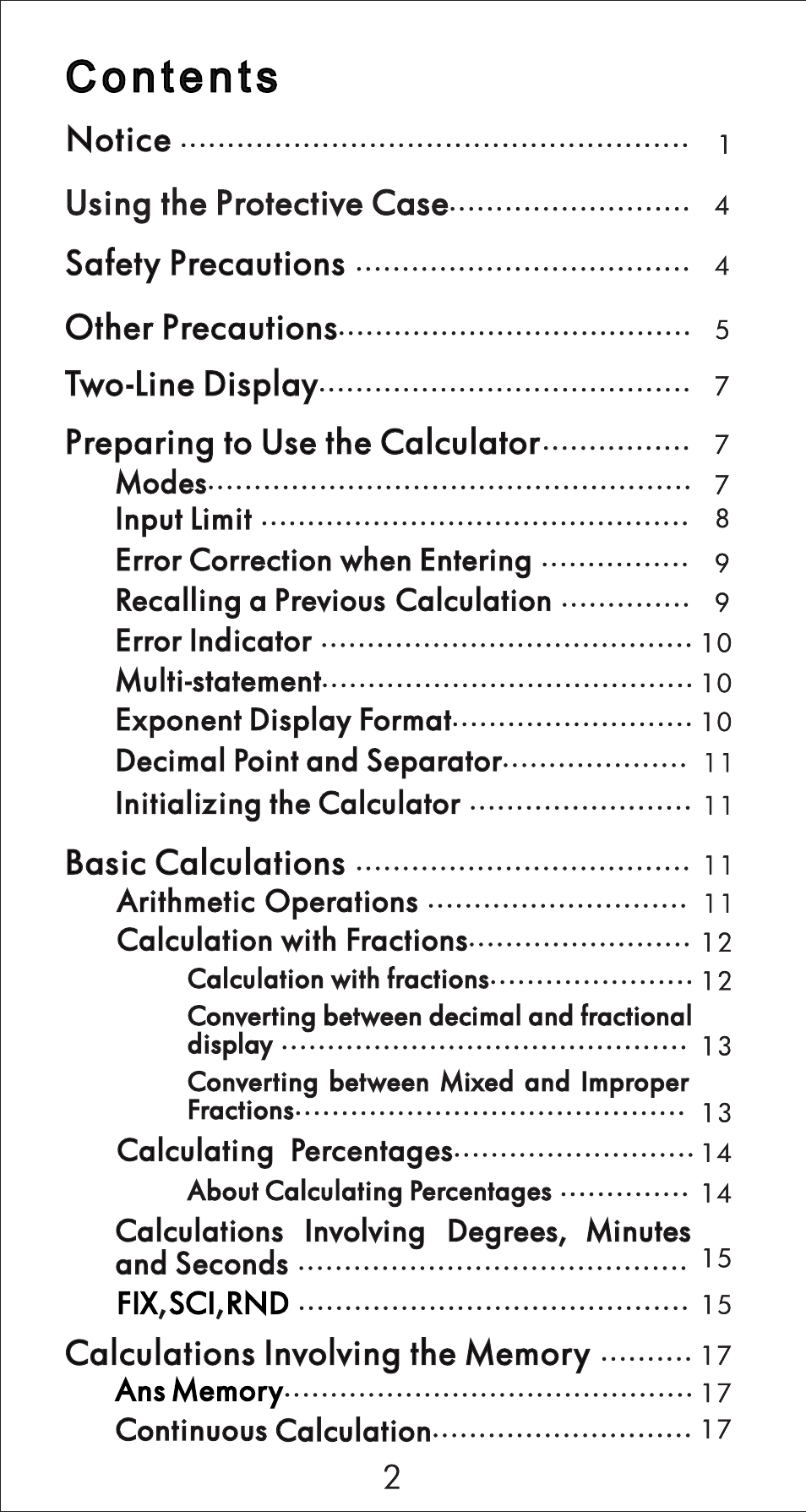 HP 10s Scientific Calculator User Manual | Page 3 / 44