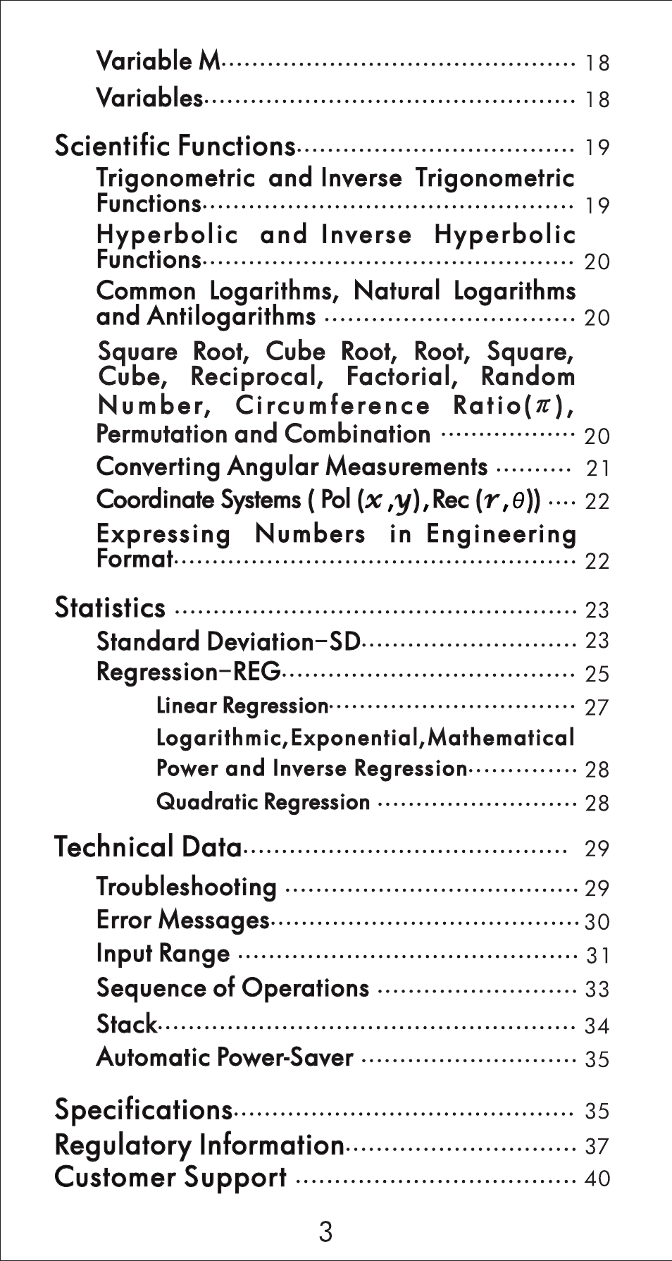 HP 10s Scientific Calculator User Manual | Page 4 / 44