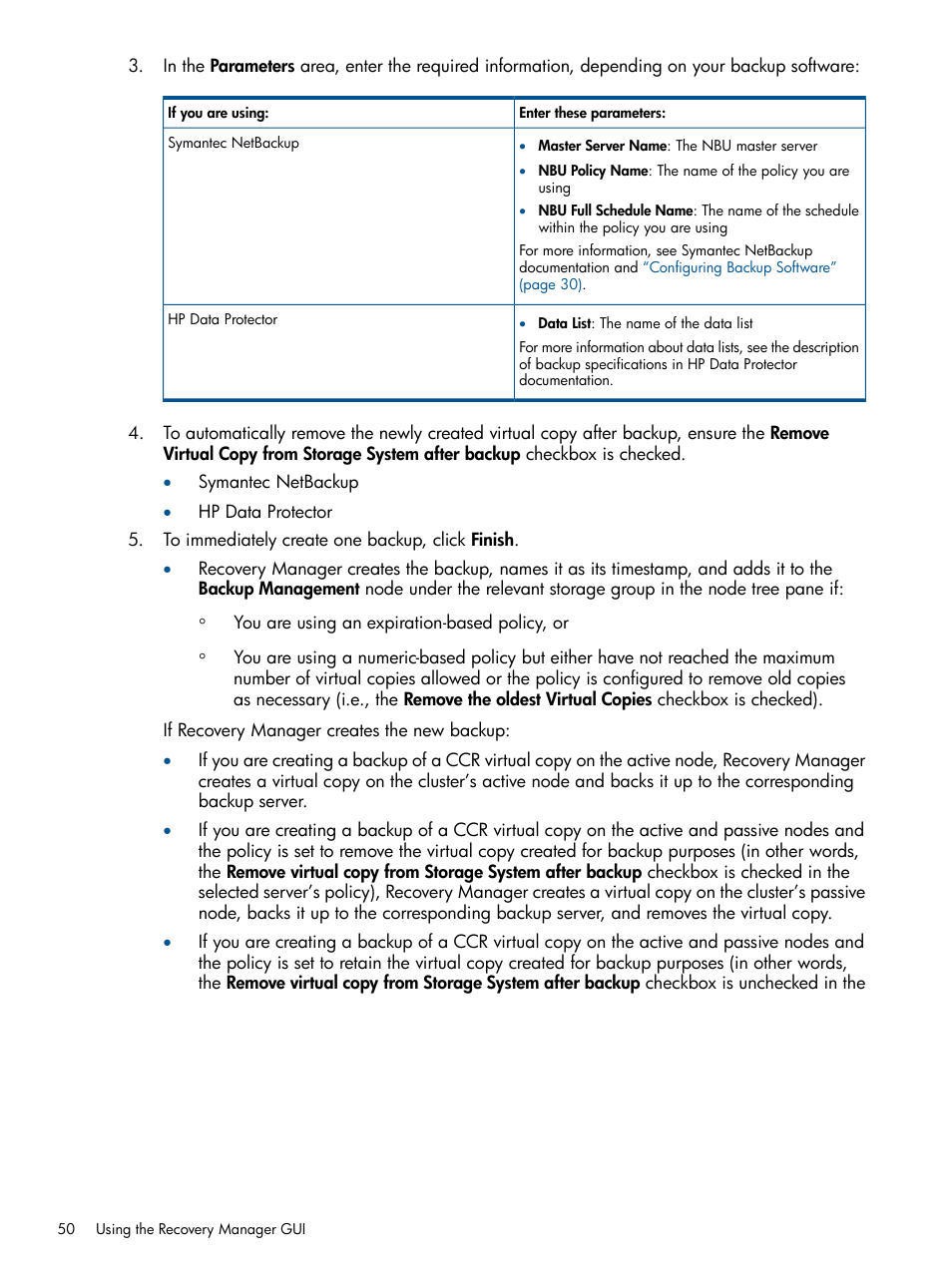 HP 3PAR Application Software Suite for Microsoft Exchange User Manual | Page 50 / 143