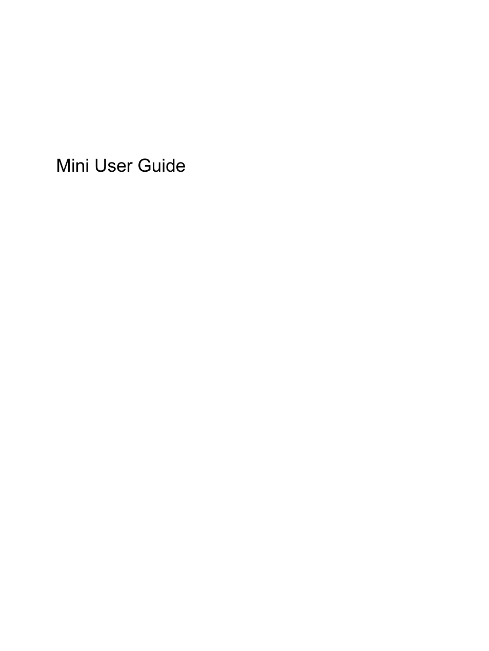 HP Mini 1132TU PC User Manual | 82 pages