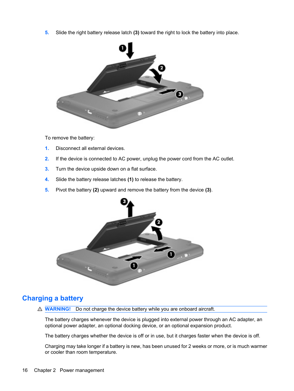 Charging a battery | HP Mini 1132TU PC User Manual | Page 24 / 82