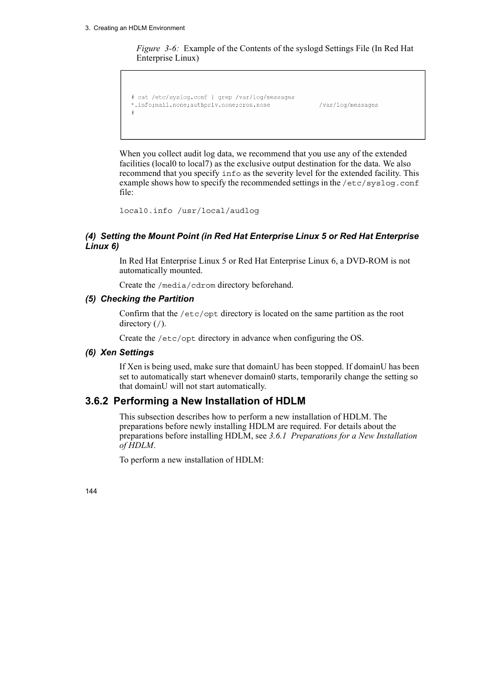 2 performing a new installation of hdlm | HP Hitachi Dynamic Link Manager Software User Manual | Page 168 / 746