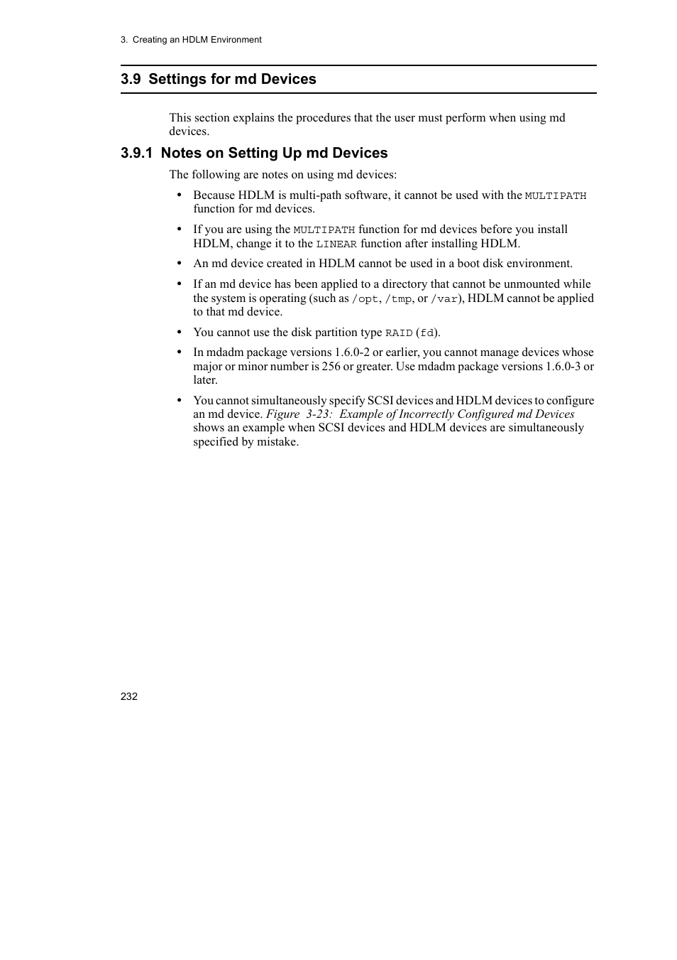 9 settings for md devices | HP Hitachi Dynamic Link Manager Software User Manual | Page 256 / 746