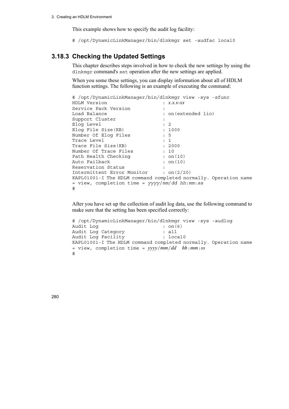 3 checking the updated settings | HP Hitachi Dynamic Link Manager Software User Manual | Page 304 / 746