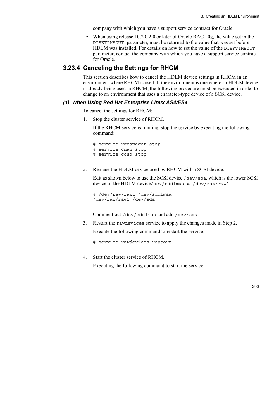 4 canceling the settings for rhcm | HP Hitachi Dynamic Link Manager Software User Manual | Page 317 / 746