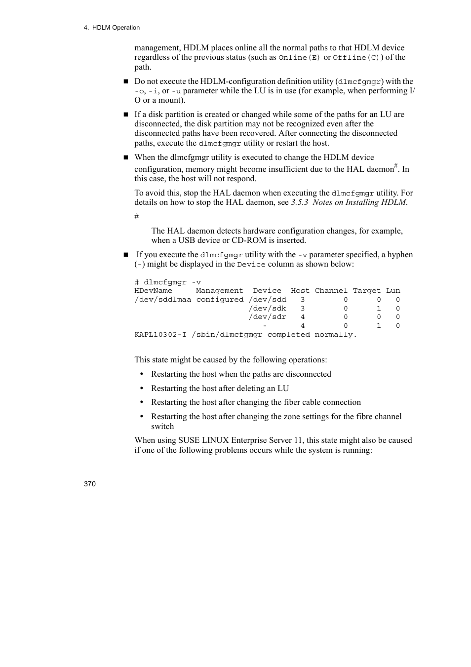 HP Hitachi Dynamic Link Manager Software User Manual | Page 394 / 746