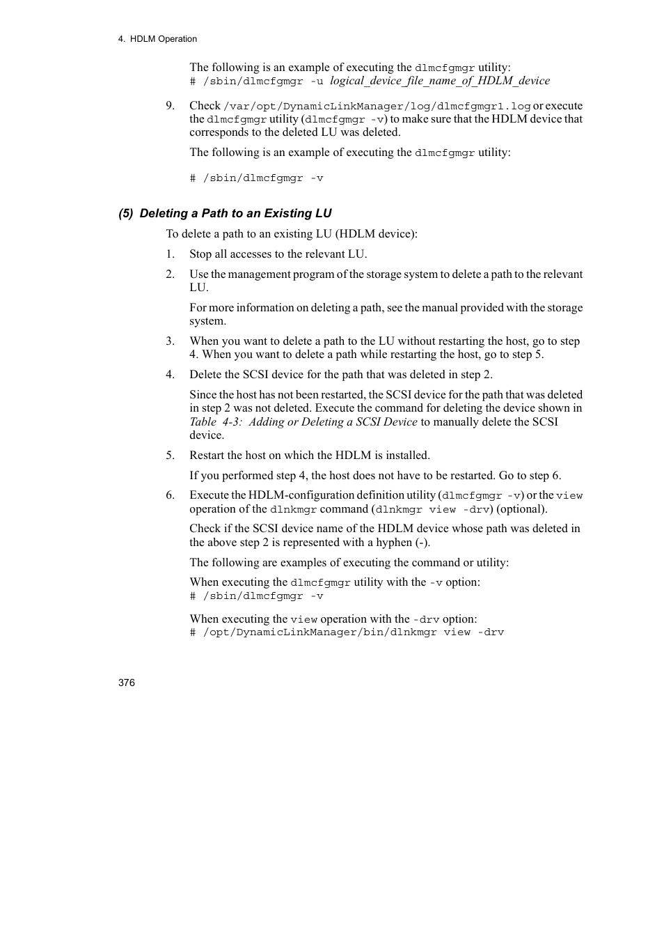 HP Hitachi Dynamic Link Manager Software User Manual | Page 400 / 746