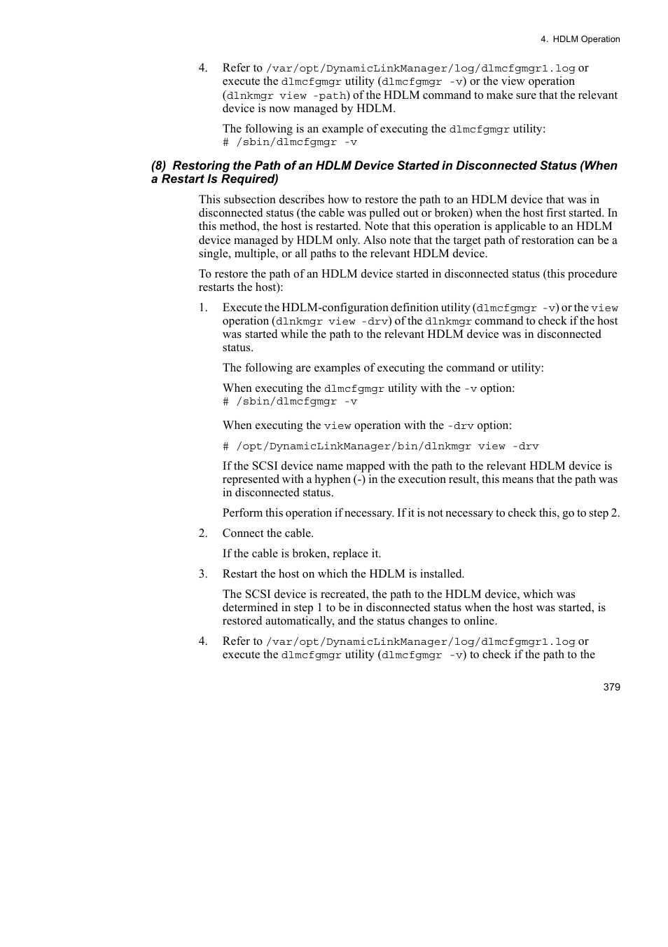 HP Hitachi Dynamic Link Manager Software User Manual | Page 403 / 746