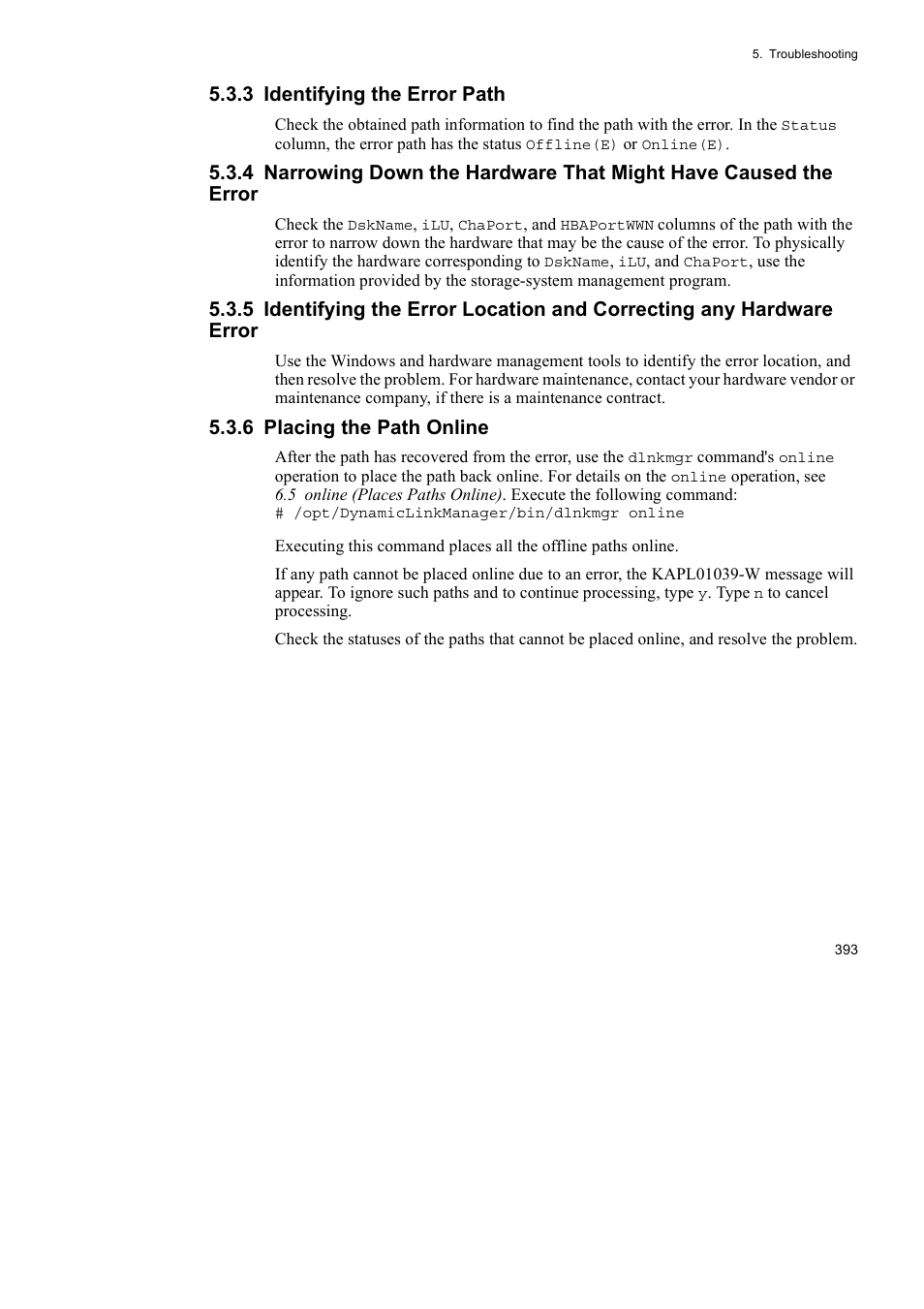 HP Hitachi Dynamic Link Manager Software User Manual | Page 417 / 746