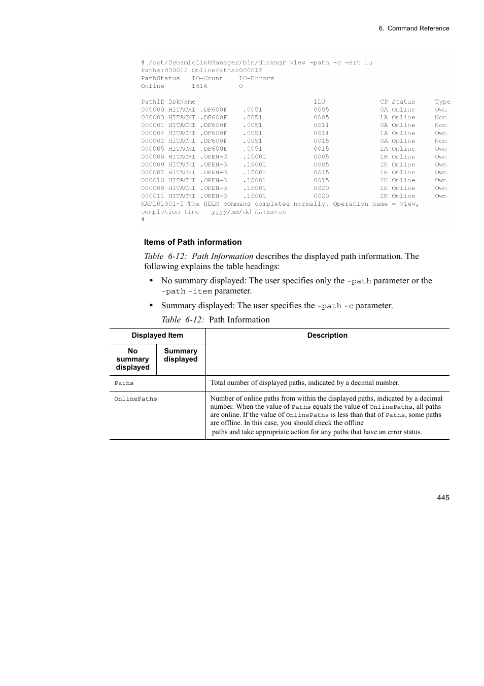 HP Hitachi Dynamic Link Manager Software User Manual | Page 469 / 746