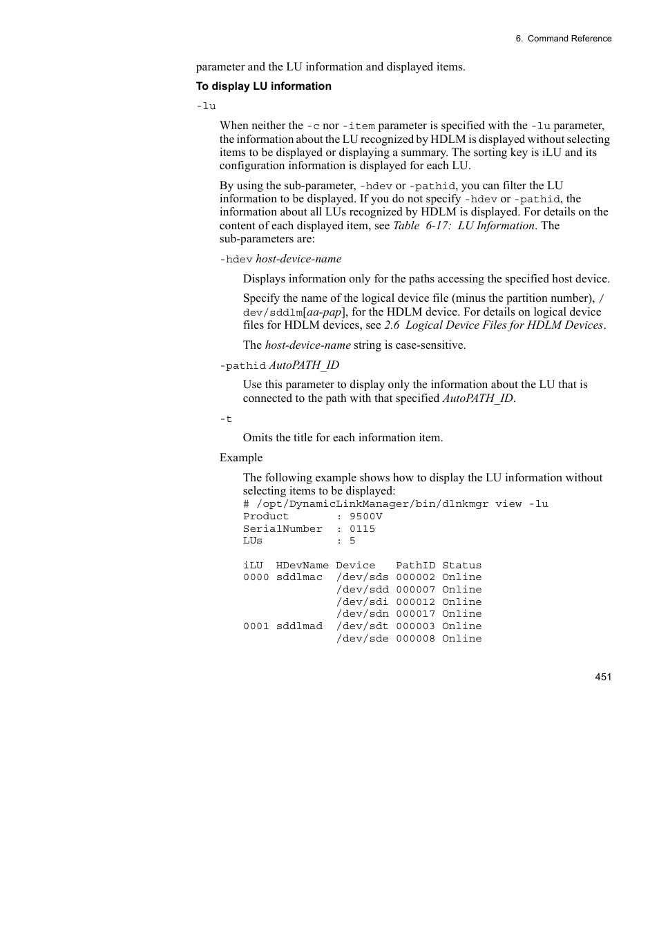 HP Hitachi Dynamic Link Manager Software User Manual | Page 475 / 746