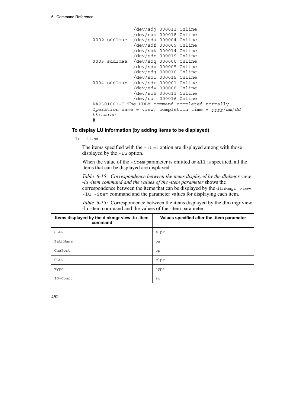 HP Hitachi Dynamic Link Manager Software User Manual | Page 476 / 746