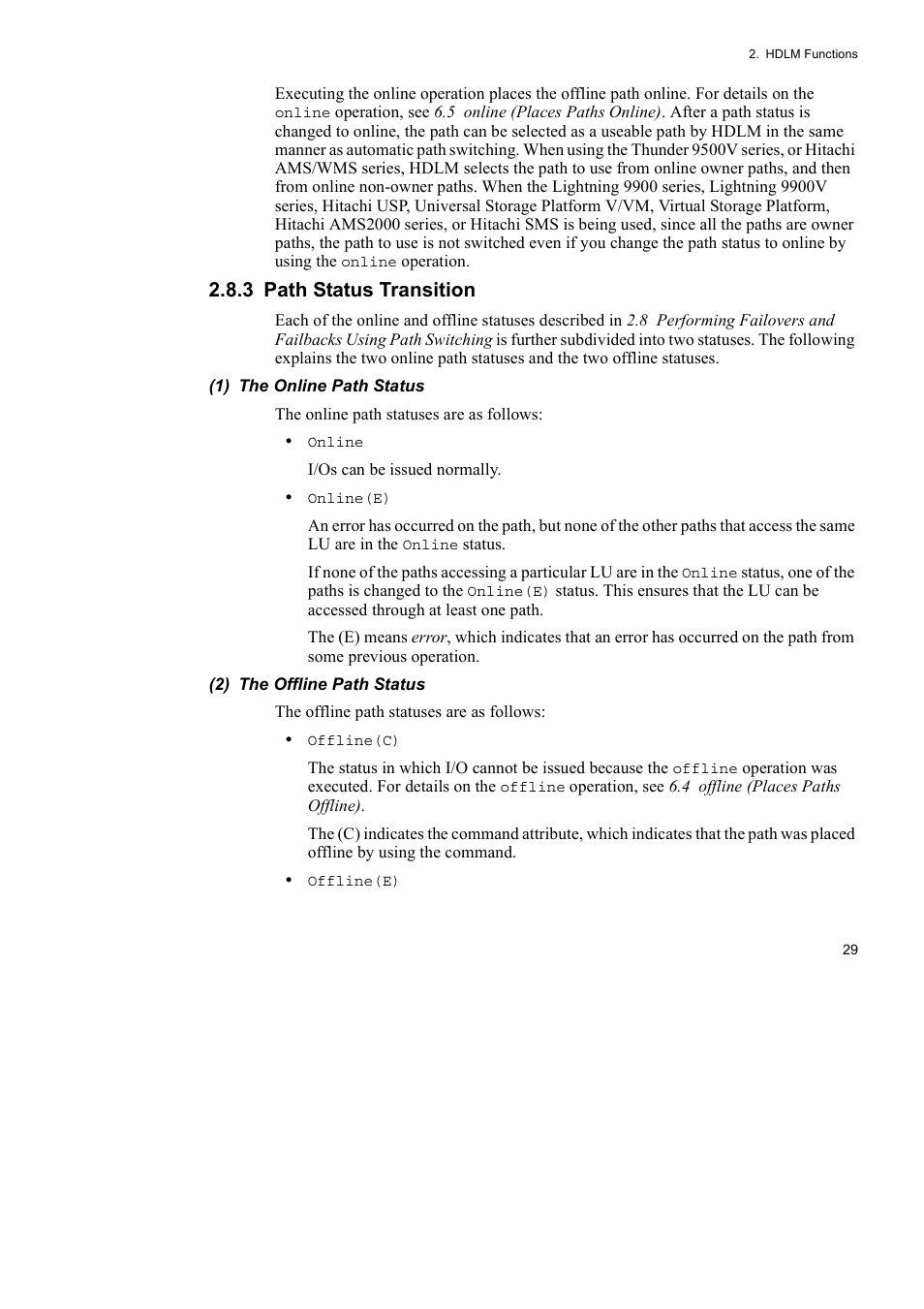 3 path status transition | HP Hitachi Dynamic Link Manager Software User Manual | Page 53 / 746