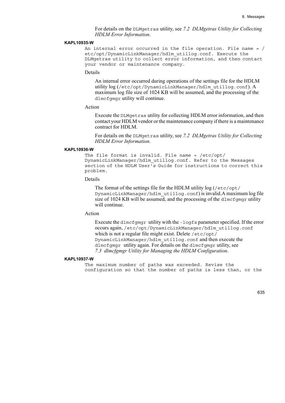 HP Hitachi Dynamic Link Manager Software User Manual | Page 659 / 746