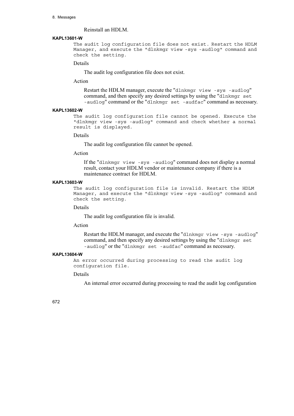 HP Hitachi Dynamic Link Manager Software User Manual | Page 696 / 746