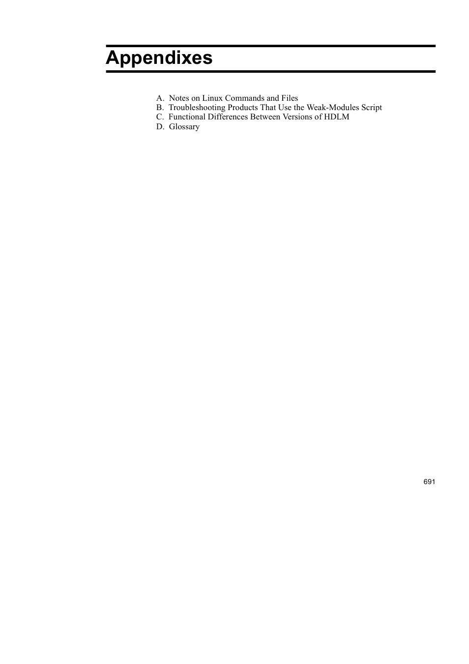 Appendixes | HP Hitachi Dynamic Link Manager Software User Manual | Page 715 / 746