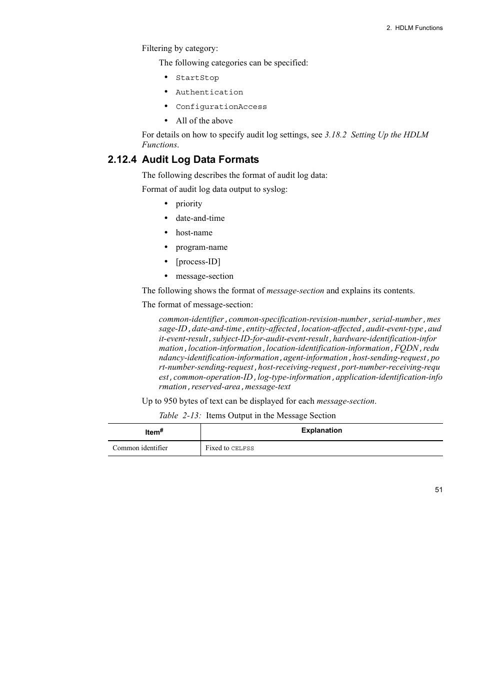 4 audit log data formats | HP Hitachi Dynamic Link Manager Software User Manual | Page 75 / 746