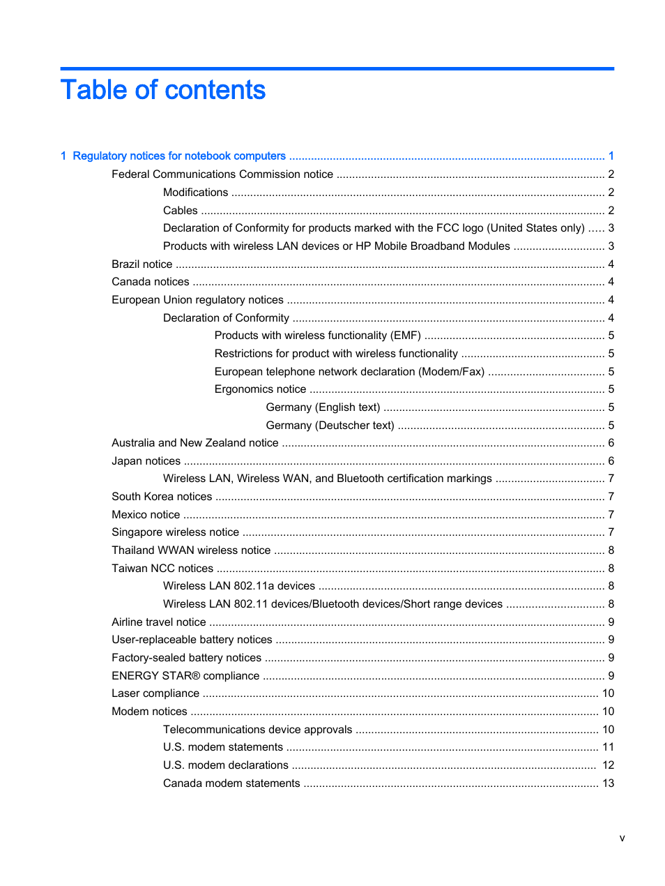 HP 18-5021 All-in-One Desktop PC User Manual | Page 5 / 61