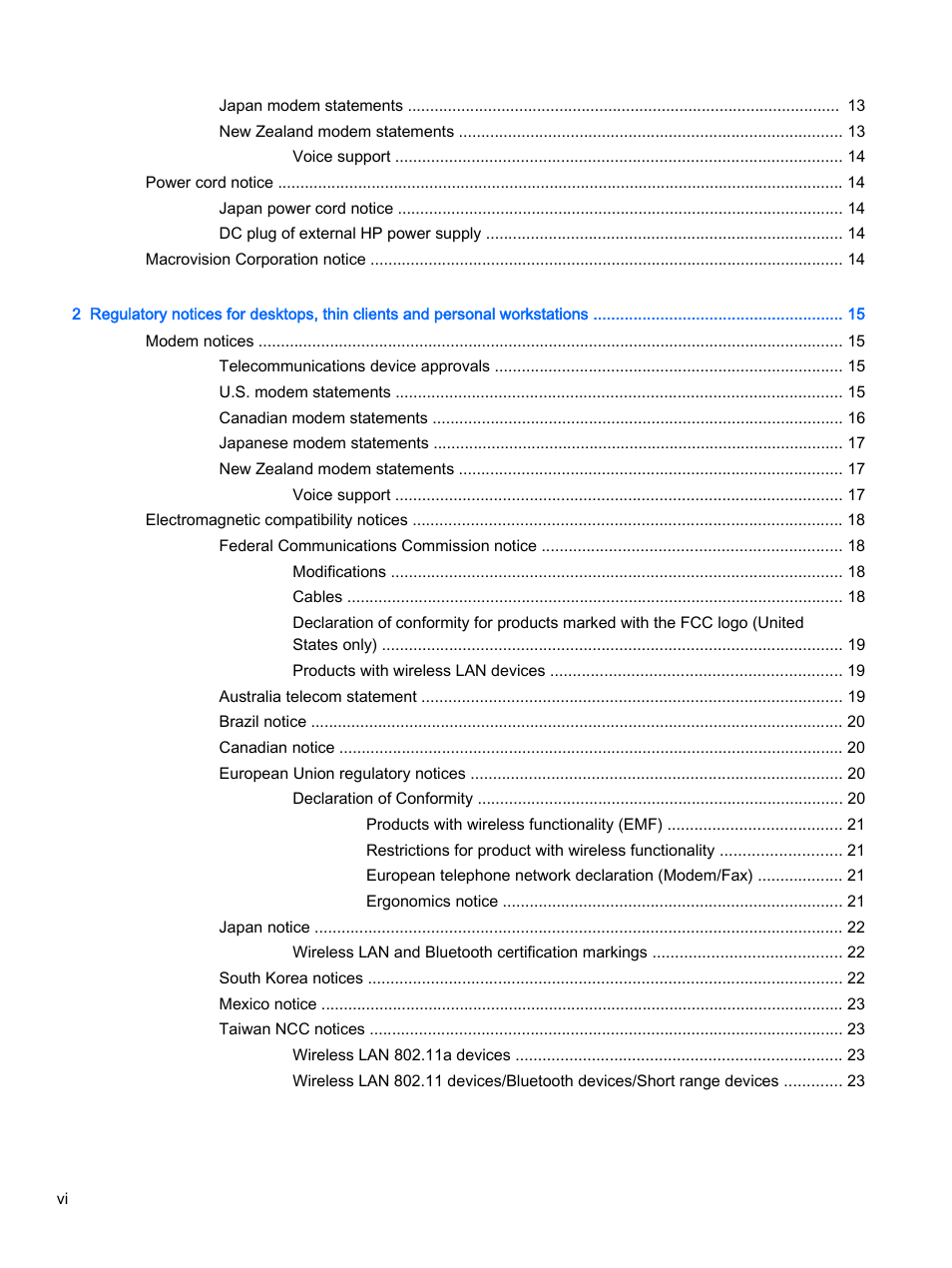 HP 18-5021 All-in-One Desktop PC User Manual | Page 6 / 61