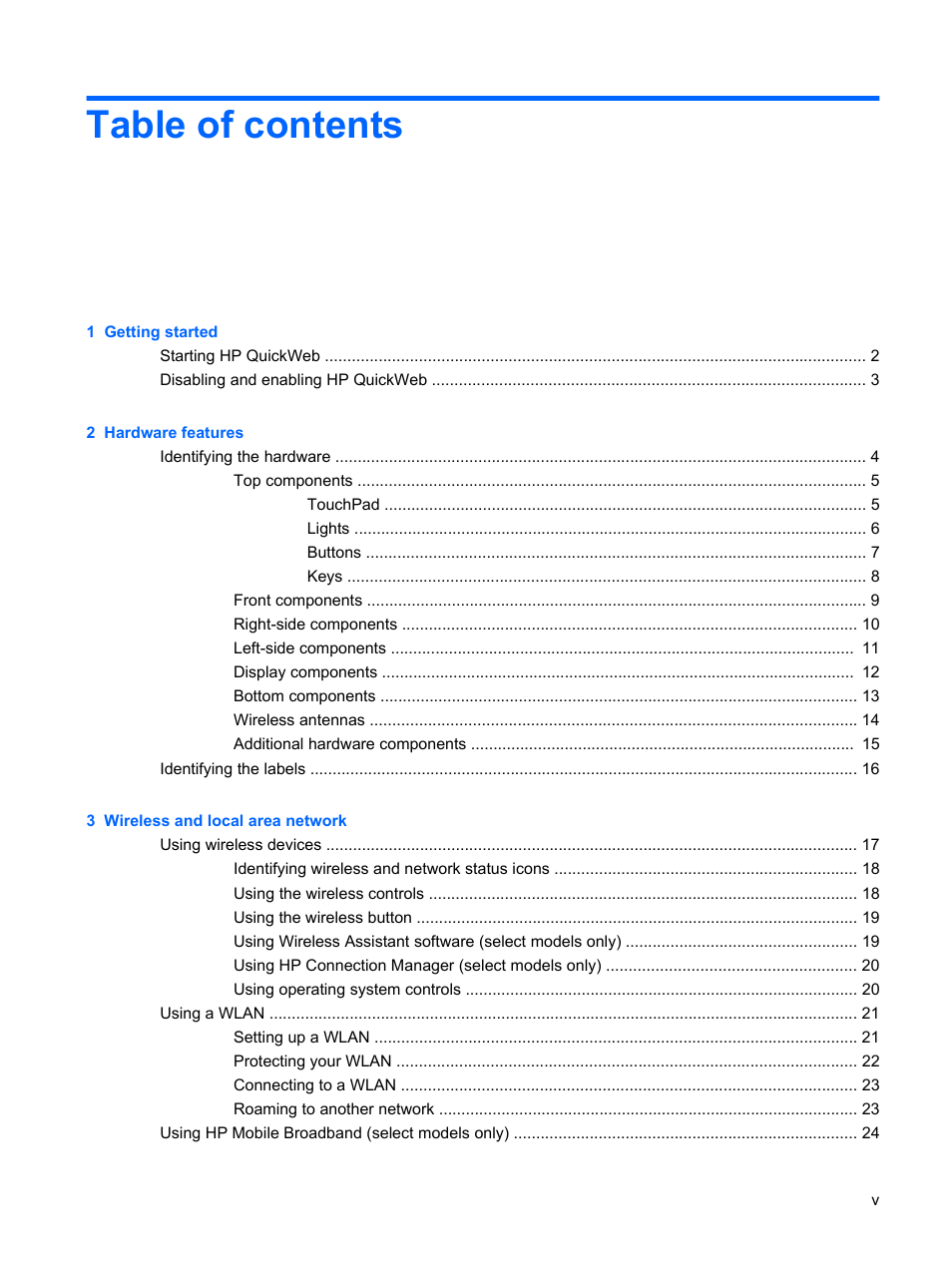 HP Pavilion dm1-2001au Entertainment Notebook PC User Manual | Page 5 / 113