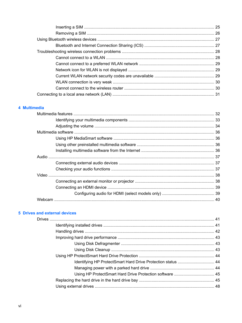 HP Pavilion dm1-2001au Entertainment Notebook PC User Manual | Page 6 / 113