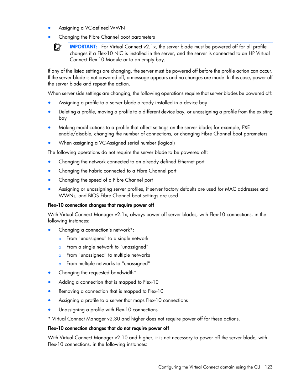 HP Virtual Connect 4Gb Fibre Channel Module for c-Class BladeSystem User Manual | Page 123 / 131