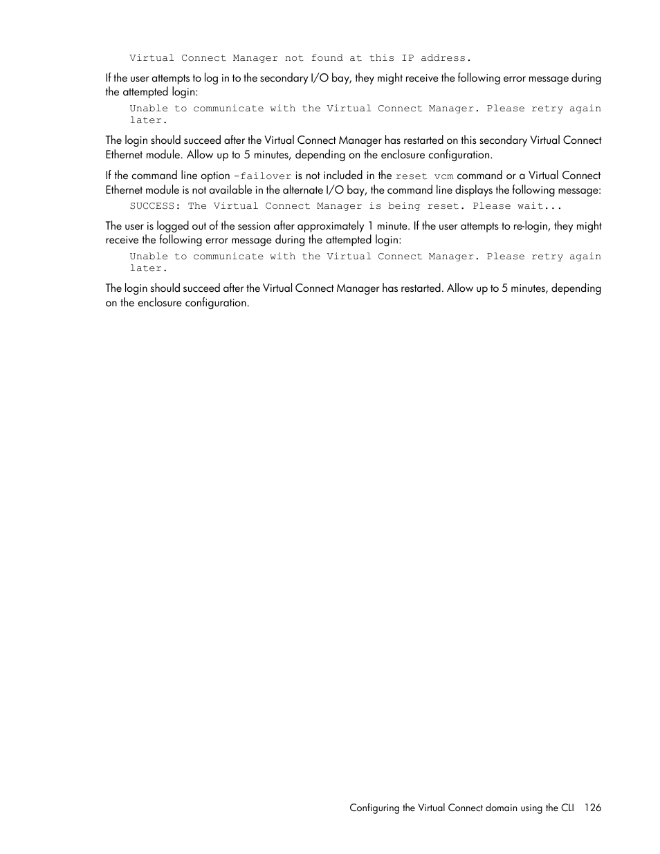 HP Virtual Connect 4Gb Fibre Channel Module for c-Class BladeSystem User Manual | Page 126 / 131